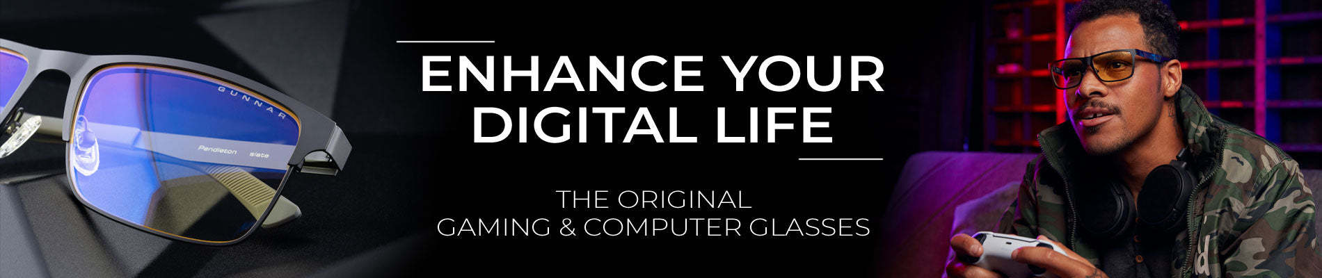 GUNNAR glasses for LP desktop