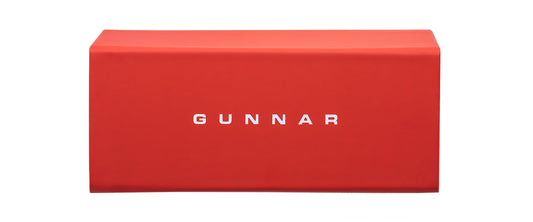 red GUNNAR glasses case