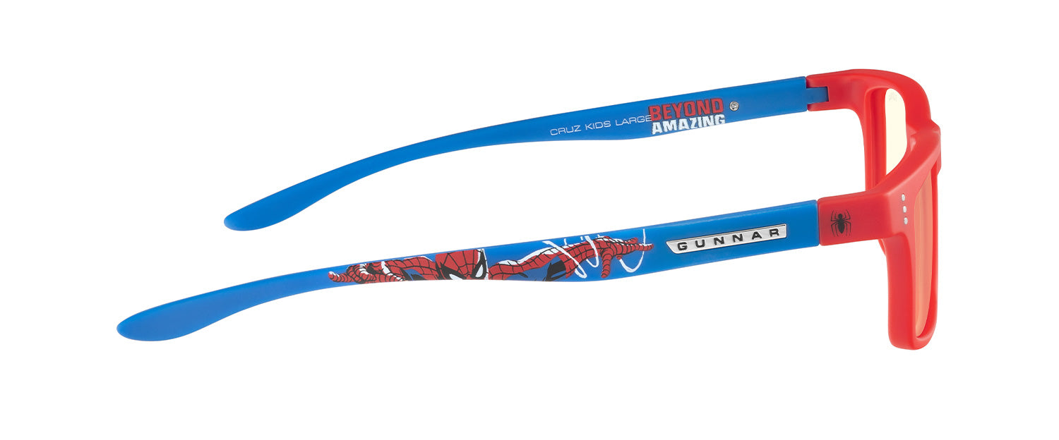 Blue Light Kids Glasses Cruz Kids Large Spider Man Edition GUNNAR