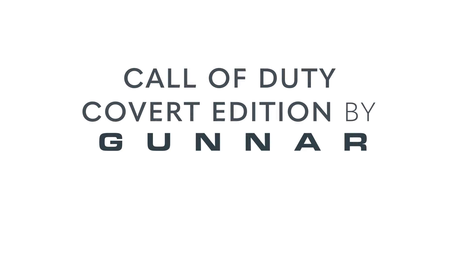 Call of Duty Covert Edition Gaming Glasses | GUNNAR Optiks
