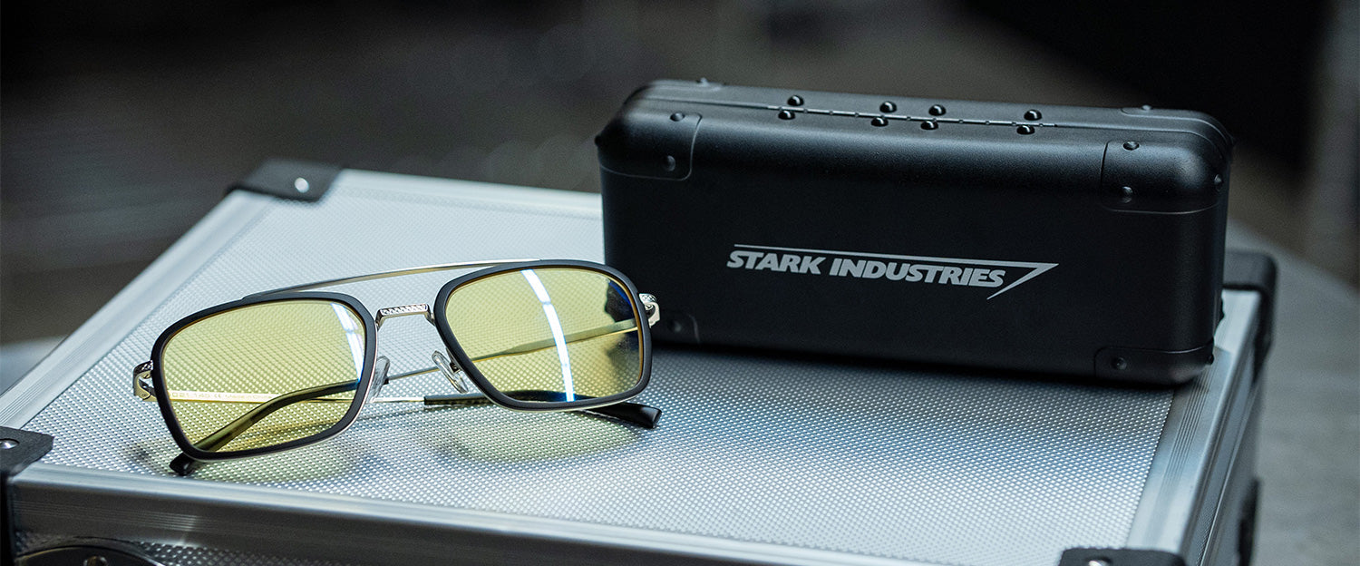  GUNNAR - Stark Industries Edition Blue Light Sunglasses -  Blocks 65% Blue Light - Amber Tint : Health & Household